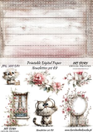 Elementy do wycinania - Newsletter set 69 - DIGI