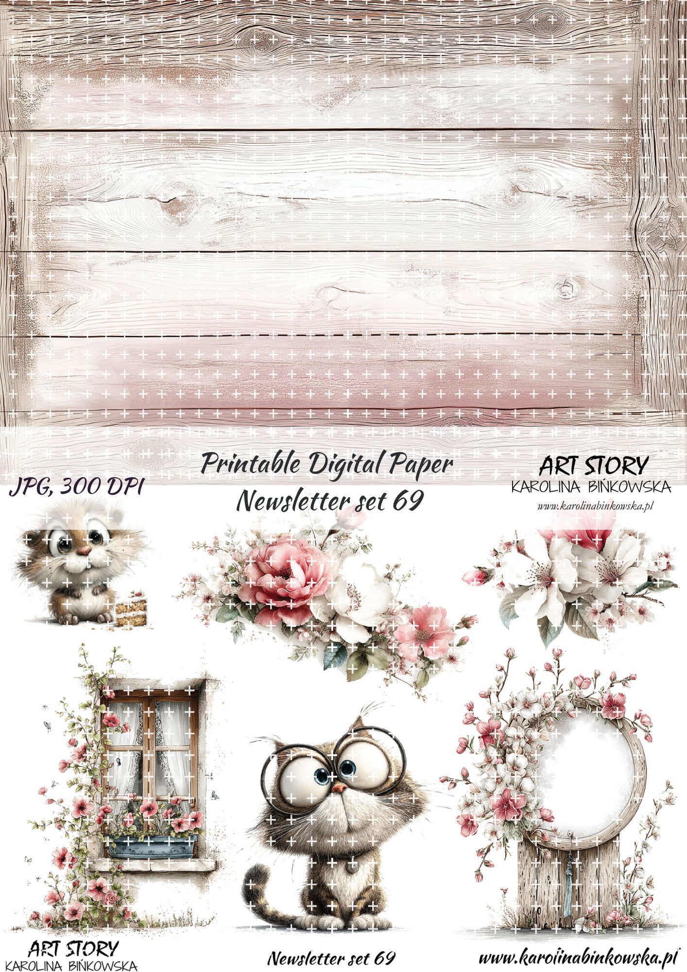 Elementy do wycinania - Newsletter set 69 - DIGI
