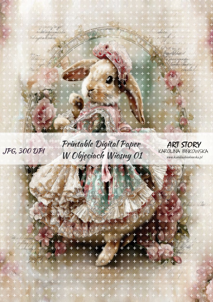 Zestaw papierów - W objęciach wiosny - DIGI - obrazek 2