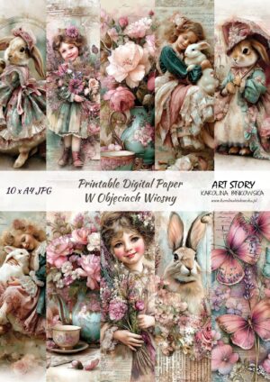 Zestaw papierów - W objęciach wiosny  - DIGI