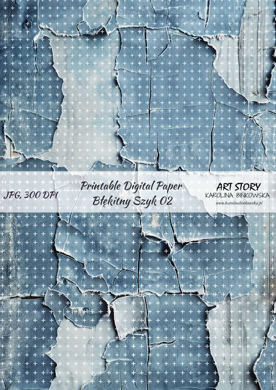 Zestaw papierów - Błękitny Szyk - DIGI - obrazek 3