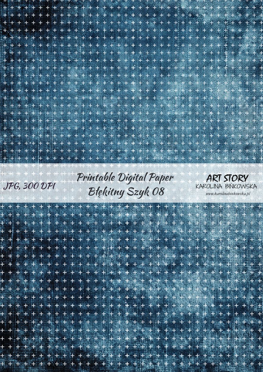 Zestaw papierów - Błękitny Szyk - DIGI - obrazek 9