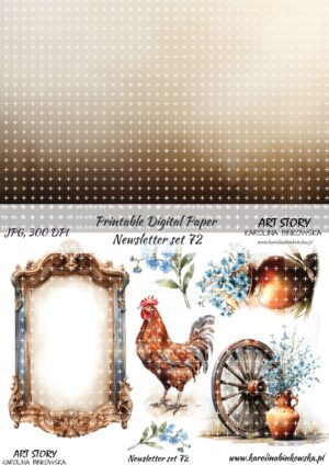 Elementy do wycinania - Newsletter set 72 - DIGI