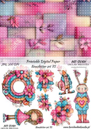 Elementy do wycinania - Newsletter set 75 - DIGI
