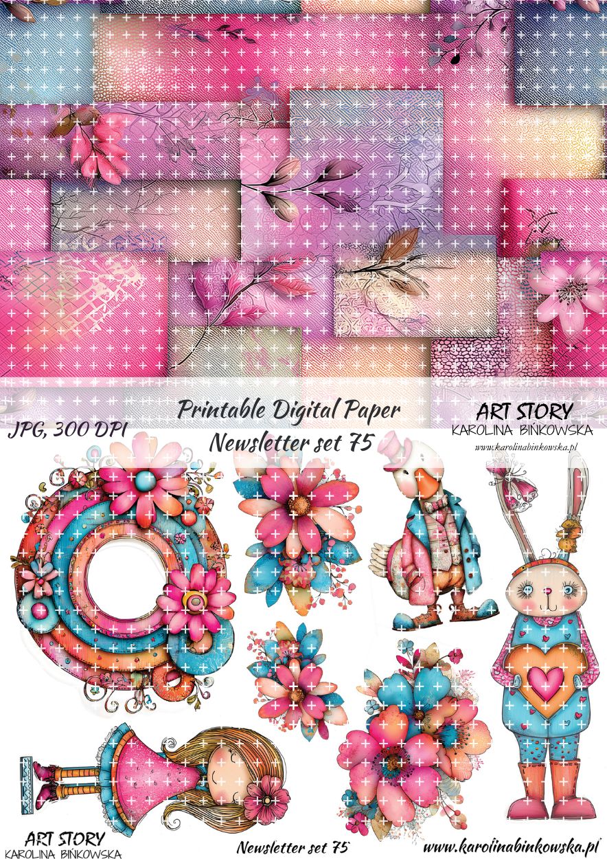 Elementy do wycinania - Newsletter set 75 - DIGI