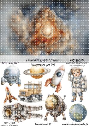 Elementy do wycinania - Newsletter set 76 - DIGI
