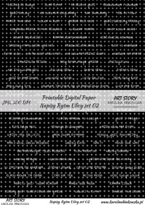 Elementy do wycinania - Napisy Rytm Ulicy set 02 - DIGI