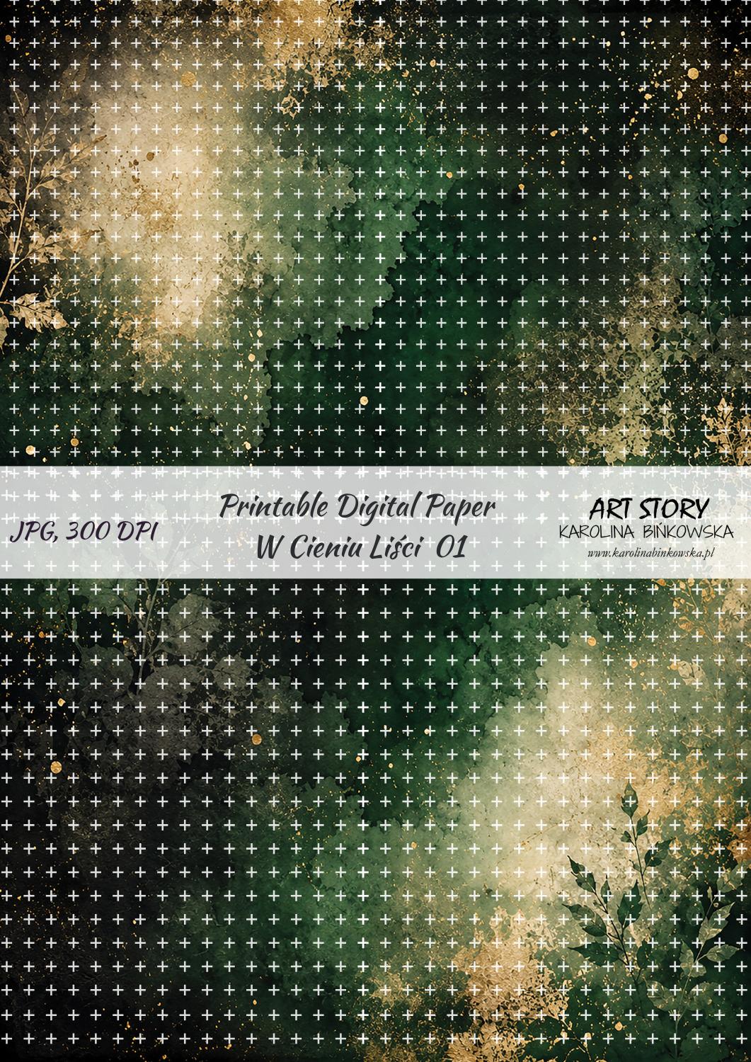 Zestaw papierów - W Cieniu Liści - DIGI - obrazek 2