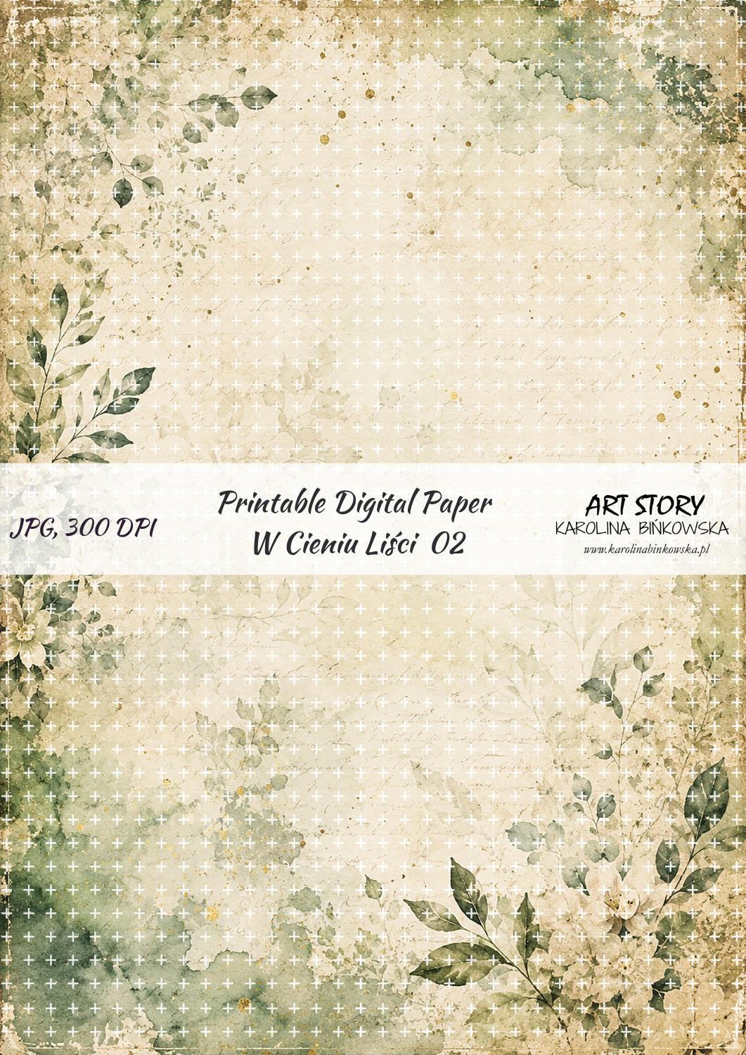 Zestaw papierów - W Cieniu Liści - DIGI - obrazek 3
