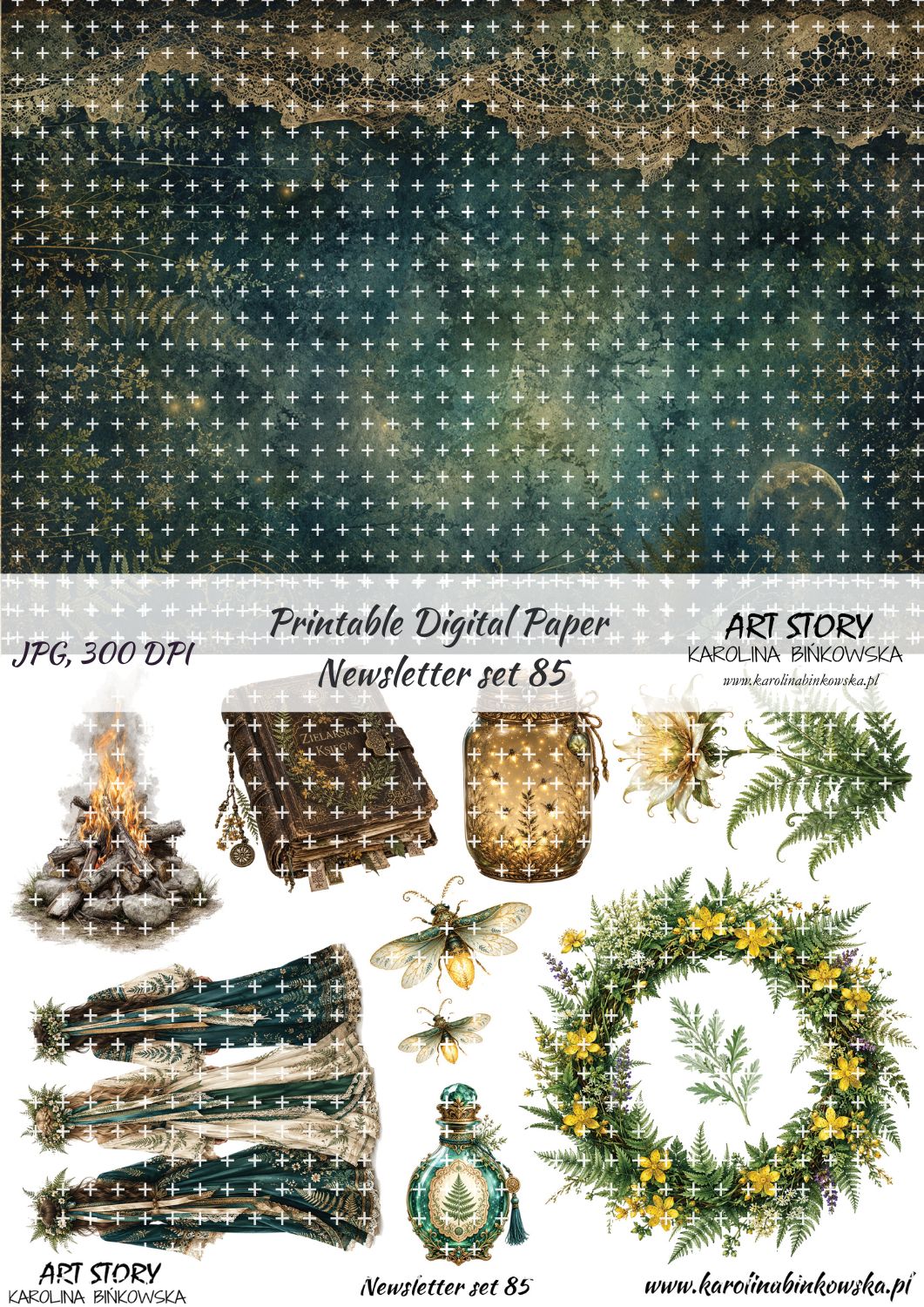 Elementy do wycinania - Newsletter set 85 - DIGI