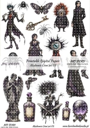Elementy do wycinania - Akademia Cieni set 05 - DIGI