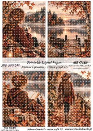 Elementy do wycinania - Jesienne Opowieści – zestaw grafik 05 - DIGI