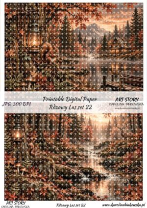Elementy do wycinania - Rdzawy Las set 22 - DIGI