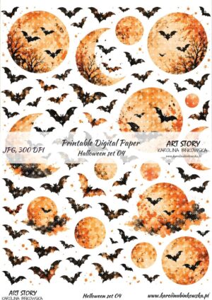 Elementy do wycinania - Halloween set 04 - DIGI