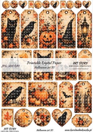 Elementy do wycinania - Halloween set 10 - DIGI