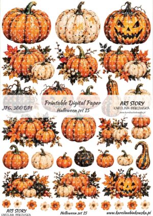 Elementy do wycinania - Halloween set 15 - DIGI