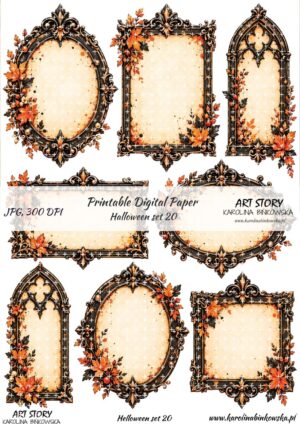 Elementy do wycinania - Halloween set 20 - DIGI